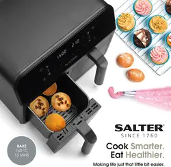 سرخ کن بدون روغن استوک انگلیسی برند Salter ظرفیت 7.4 لیتری