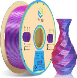 فیلامنت PLA رز آبی قرمز یوسو 1.75 ys (ابریشمی)