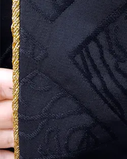 مانتو ژاکارد مغز دوزی طلایی