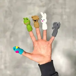 پک عروسک انگشتی حیوانات 1 - کتابفروشی روباه قرمز