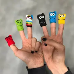 پک عروسک انگشتی هیولای رنگ ها - کتابفروشی روباه قرمز