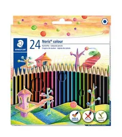 مداد رنگی نوریس کالر 24 رنگ جعبه مقوایی استدلر - کتابفروشی روباه قرمز