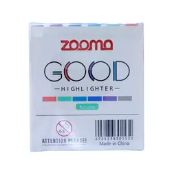 هایلایتر زوما فانتزی 6 رنگ - کتابفروشی روباه قرمز