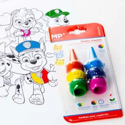 مداد شمعی 6 رنگ MP طرح حیوانات مزرعه - کتابفروشی روباه قرمز