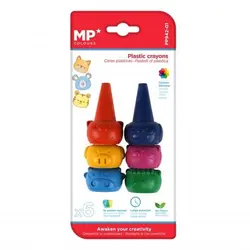 مداد شمعی 6 رنگ MP طرح حیوانات مزرعه - کتابفروشی روباه قرمز