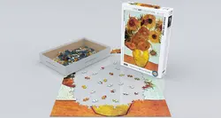 پازل یوروگرافیک 1000 قطعه twelve sunflowers - vincent van gogh - کتابفروشی روباه قرمز