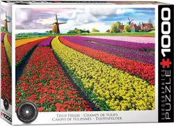 پازل یوروگرافیک 1000 قطعه tulip fields - کتابفروشی روباه قرمز