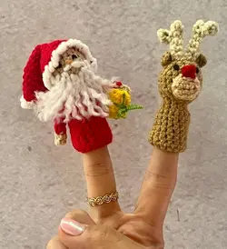 بسته عروسک انگشتی کریسمس - کتابفروشی روباه قرمز