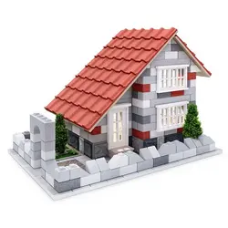 ماکت ساختنی اشل - مدل ویلای دو طبقه 367 قطعه - کتابفروشی روباه قرمز