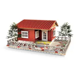 ماکت ساختنی اشل - ویلای جنگلی نما قرمز 1573 قطعه - کتابفروشی روباه قرمز