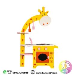 آشپزخانه چوبی کودک طرح زرافه
