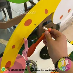 آشپزخانه چوبی کودک طرح زرافه