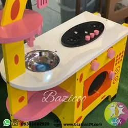 آشپزخانه چوبی کودک طرح زرافه