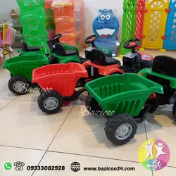 تراکتور پدالی کودک برند پیلسان به همراه یدک کش