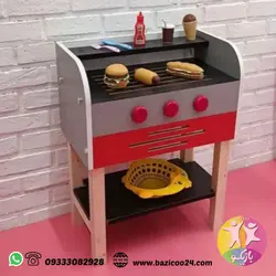 باربیکیو چوبی خانه مشاغل کودک