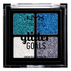 پالت سایه گلیتری نیکس PALETA DE SOMBRAS GLITTER GOALS کد 2