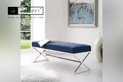 خرید نیمکت استیل ناتالیا Natalia شیک و مدرن طلایی و نقره ای ارزان قیمت