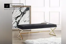 خرید نیمکت استیل ناتالیا Natalia شیک و مدرن طلایی و نقره ای ارزان قیمت