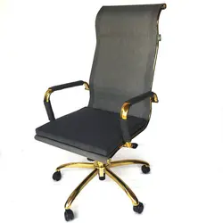 صندلی مدیریت شاخ گوزنی مشکی طلایی مدل 2016