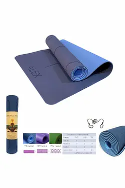 مت یوگا TPE طرح الکس ALEX ضخامت 10 میلی متر آبی
