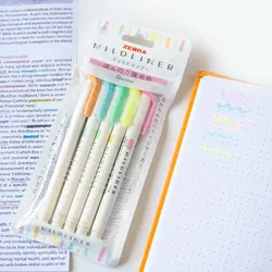 پک صورتی هایلایتر بسته ای MILDLINER زبرا (Zebra) - bookisland