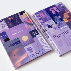 دفتر خط دار برگ کرافت بنفش آوان (avaan) - bookisland