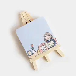 سه پایه چوبی و برگه یادداشت طرح دختر سویل (SEVIL) - bookisland