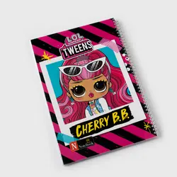 دفتر خط دار 60 برگ L.O.L صورتی نادری - bookisland