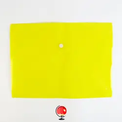 پوشه دکمه دار A4 رنگ زرد
