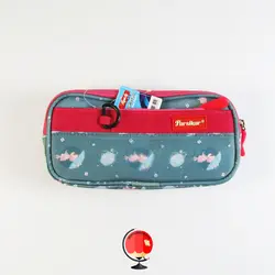 جامدادی دخترانه سه زیپ طرح چتر پارسیکار