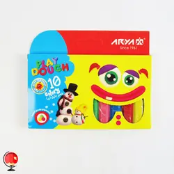 خمیر بازی 10 رنگ آریا جعبه مقوا