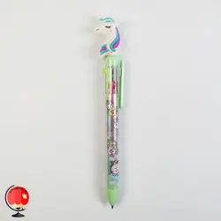 خودکار فانتزی چهار رنگ یونیکورن سبز