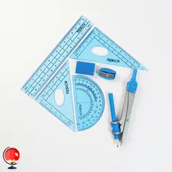 ست پرگار 8 تکه توکاچی رنگ آبی