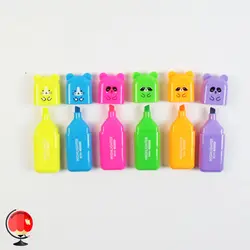 ماژیک هایلایتر فانتزی طرح خرسی 6 رنگ