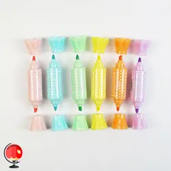 ماژیک هایلایتر فانتزی طرح شکلات 6 رنگ دوسر