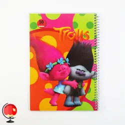 دفتر مشق 50 برگ سیمی مجلد طرح ترول آپادانا