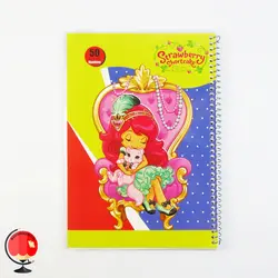 دفتر مشق 50 برگ سیمی مجلد طرح دختر توت فرنگی آپادانا