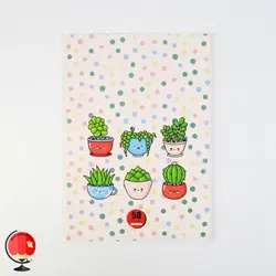 دفتر مشق 50 برگ طرح کاکتوس آپادانا