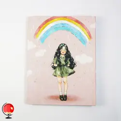 دفتر کلاسوری 100 برگ قفل فلزی طرح ابر سویل