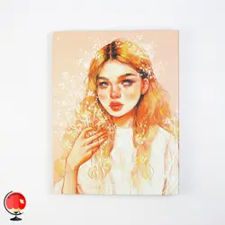 دفتر کلاسوری 100 برگ قفل فلزی طرح بلوند سویل