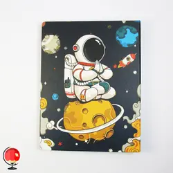 دفتر کلاسوری 100 برگ قفل فلزی طرح فضانورد سویل