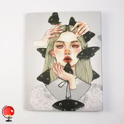 دفتر کلاسوری 100 برگ قفل فلزی طرح پروانه سویل