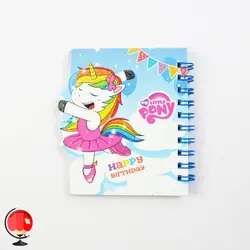 دفترچه یادداشت فانتزی 80 برگ طرح پونی خوشحال