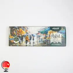 پاستل روغنی 24 رنگ آرتیست طرح چتر آریا