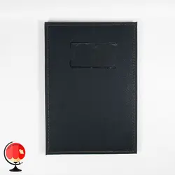 کارتابل اداری جلد چرمی سایز A4 رنگ مشکی