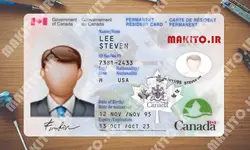 فایل لایه باز کارت اقامت کانادا + قبض برق (Canada ID Card)