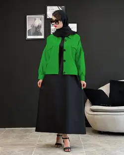 کت نیم تنه جلو دکمه کد