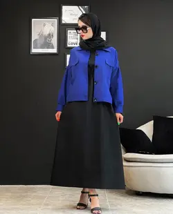 کت نیم تنه جلو دکمه کد