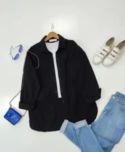 مانتو اسپرت تک جیب پوپلین کد545