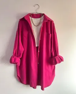 مانتو اسپرت تک جیب پوپلین کد557